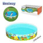 Piscine Dinosaure Ronde en Vinyle et PVC 244x46cm