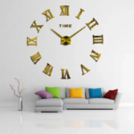 Horloge Murale Romain 3D pour Salon Chambre Décorations Moderne – Dorè