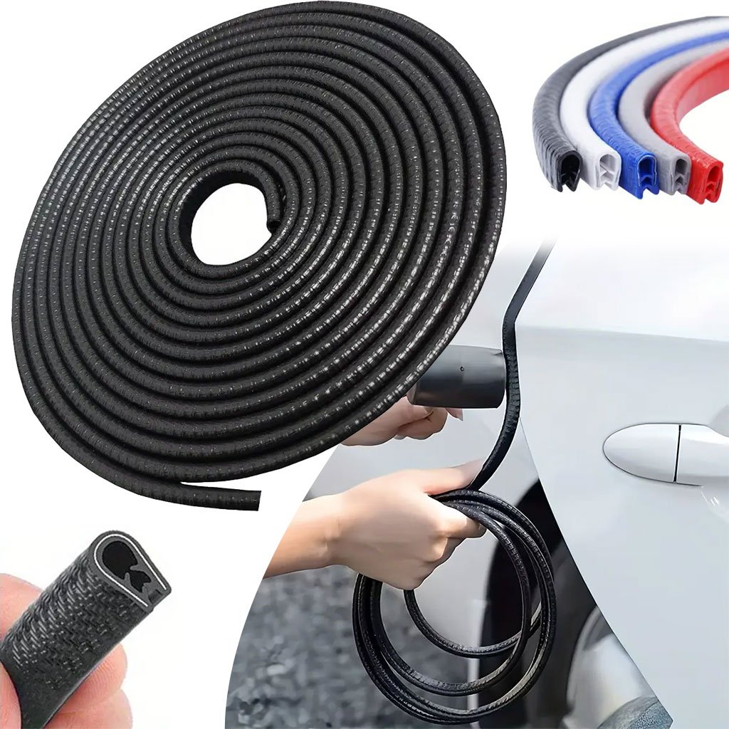 Bande-porte-cnc.jpg Bande Protection pour Bord Portière de Voiture en Caoutchouc 5m – شريط حماية أبواب السيارة - الصورة 1