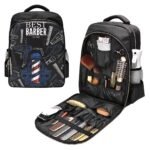 Sac à dos Coiffeur avec des Support pour Tondeuses et Outils Professionnels – حقيبة اغراض الحلاق