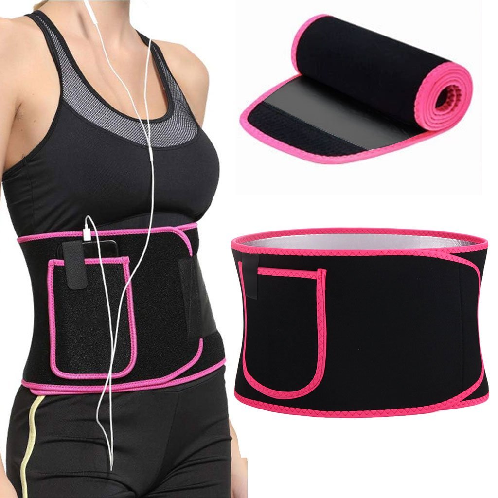 Ceinture-Rose-cnc-1.jpg Ceinture Amincissante pour Femmes avec Poche pour Téléphone – حزام تنحيف للنساء - الصورة 1