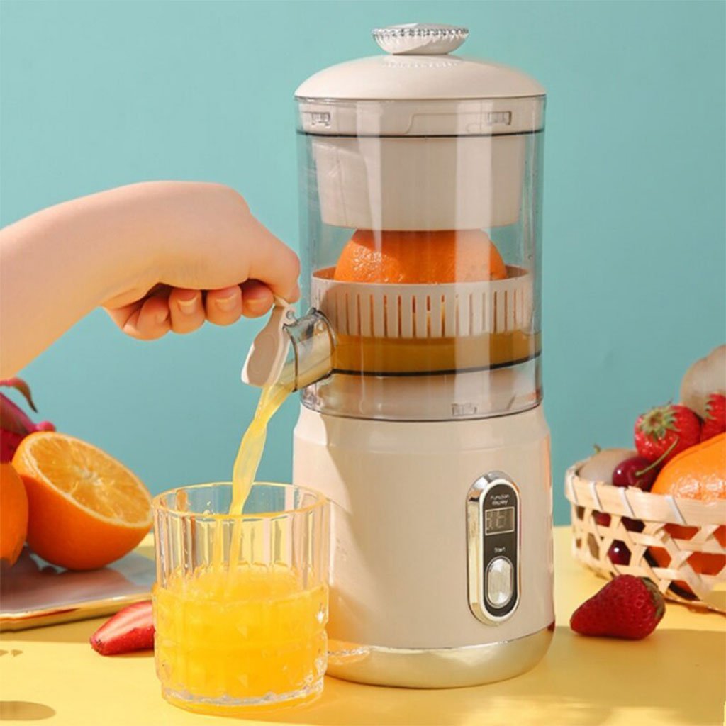 Citrus-Juicer-V2-CNC-1.jpg Presse Agrumes Electrique Portable 600 ml Rechargeable Moteur Silencieux – عصارة حمضيات محمولة وقابلة للشحن - الصورة 1