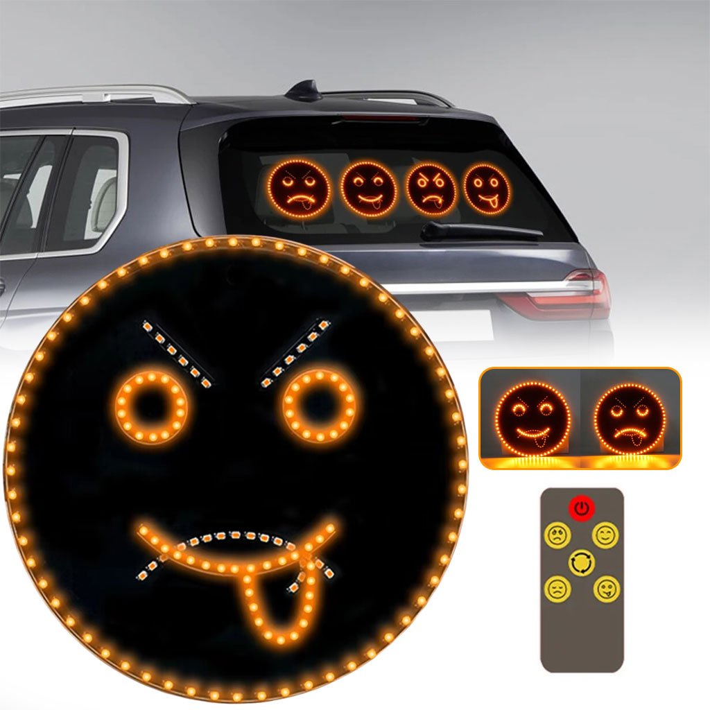 Gesture-Emo-cnc.jpg Lumière D’expression Drôle LED Pour Voiture - الصورة 1