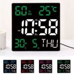 Horloge murale numérique forme carrée grand écran JH2301 – ساعة حائط رقمية