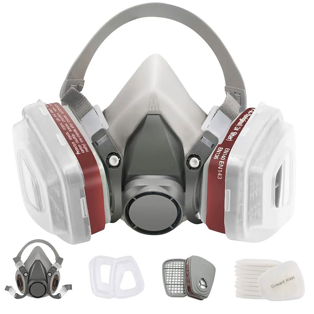 Jar-6200-cnc.jpg Masque respiratoire pour enlever la peinture au plomb – قناع تنفس للحرفيين - الصورة 1