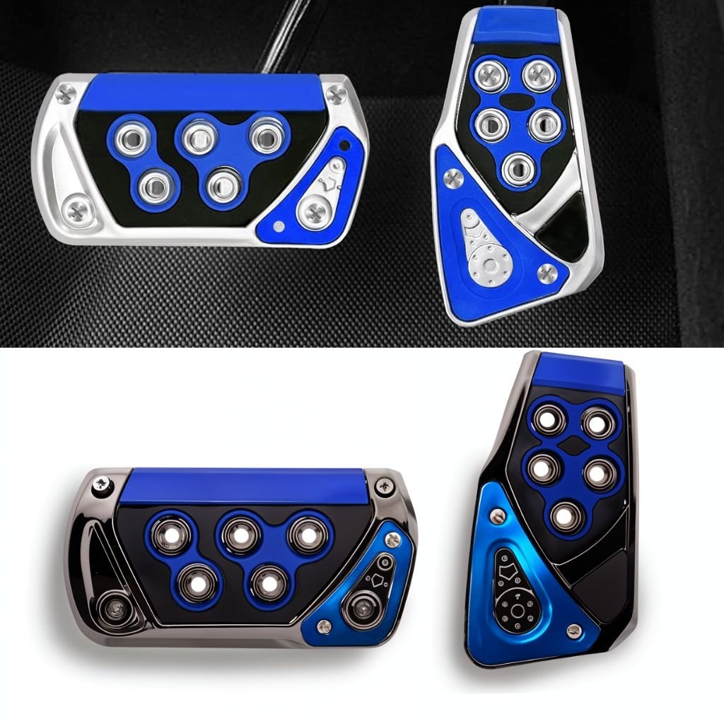 Pedalauto-CNC.jpg Kit de Couvre-Pédales Antidérapants pour Voiture Boite Manual – أغطية دواسات السيارة غير القابلة للانزلاق - الصورة 1