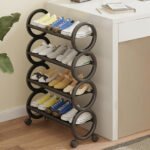 Étagère à Chaussures Design Compact avec Roulettes – حامل أحذية مبتكر متنقل