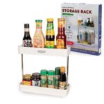 étagères de rangement pour cuisine et salle de bain 2 étages – منظم أغراض في الحمام أو المطبخ