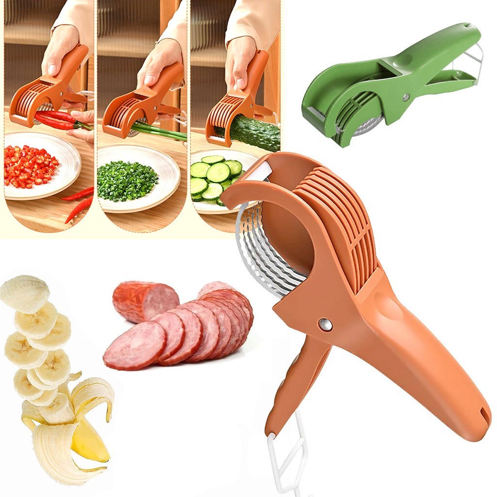renew-slicer-1.jpg Coupe fruits et légumes en acier inoxydable multifonction facile à utiliser – قطاعة خضر وفواكه يدوية - الصورة 1